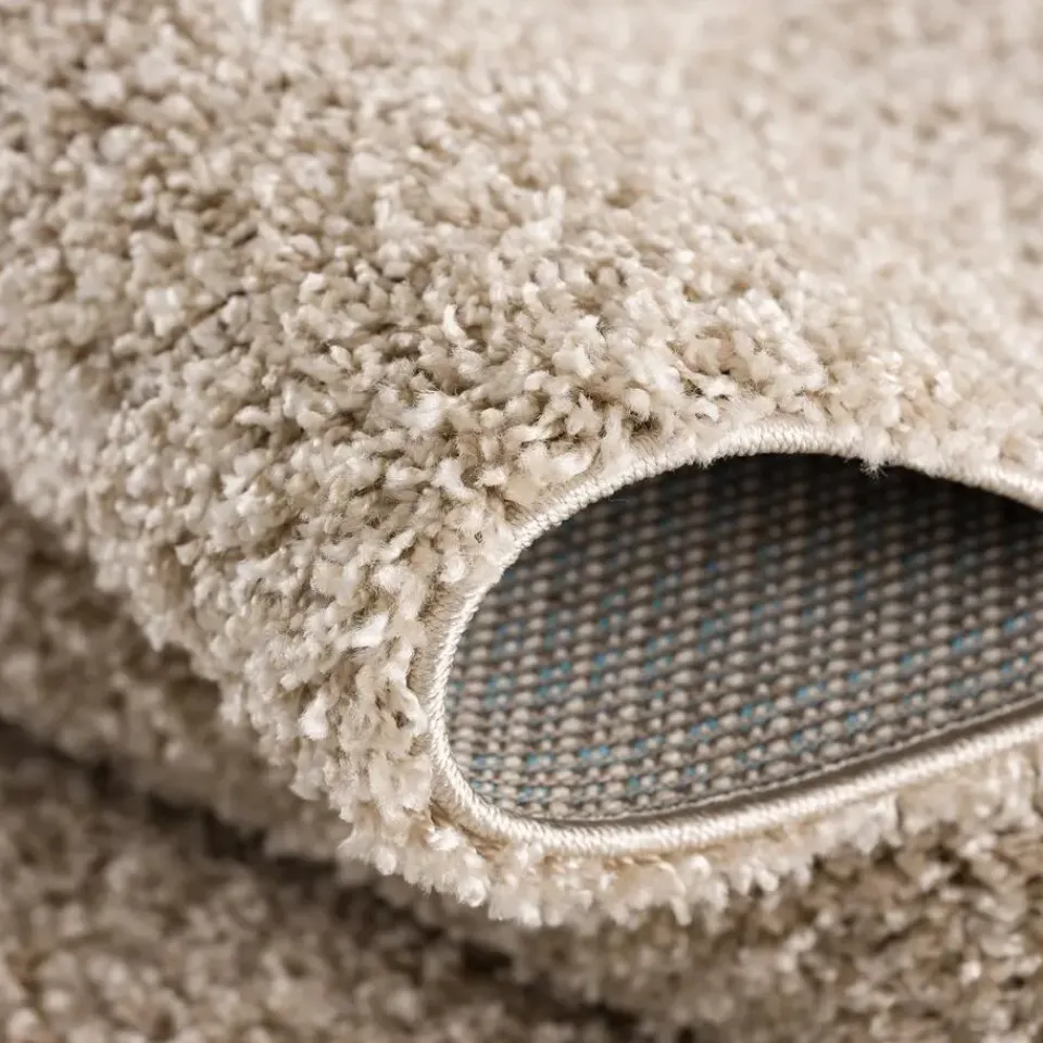 Muratap Loca Shaggy Vloerkleed Beige Hoogpolig - 140x200 CM
