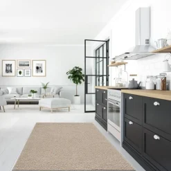 Muratap Loca Shaggy Vloerkleed Beige Hoogpolig - 140x200 CM