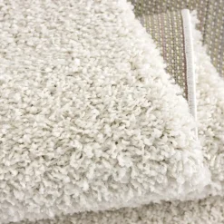 Muratap Loca Shaggy Vloerkleed Creme Hoogpolig - 200x200 CM Vierkant Outlet