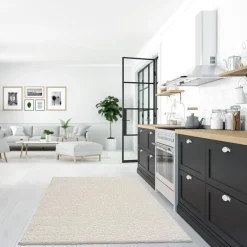 Muratap Loca Shaggy Vloerkleed Creme Hoogpolig - 240x340 CM Sale