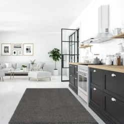 Muratap Loca Shaggy Vloerkleed Grijs Hoogpolig - 240x340 CM Best