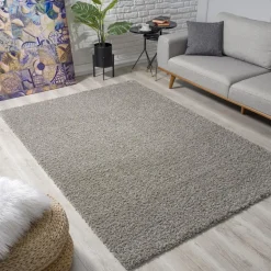 Muratap Loca Shaggy Vloerkleed Lichtgrijs Hoogpolig - 160x230 CM Outlet