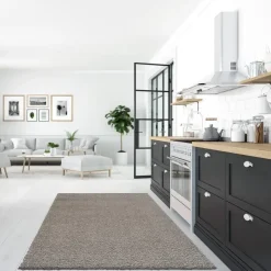 Muratap Loca Shaggy Vloerkleed Lichtgrijs Hoogpolig - 140x200 CM