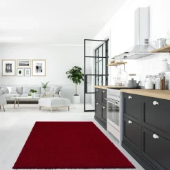 Muratap Loca Shaggy Vloerkleed Rood Hoogpolig - 140x200 CM Best