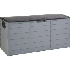 Beliani LOCARNO - Kussenbox - Grijs - 112 cm - Synthetisch materiaal