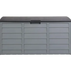 Beliani LOCARNO - Kussenbox - Grijs - 112 cm - Synthetisch materiaal