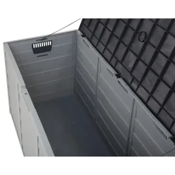 Beliani LOCARNO - Kussenbox - Grijs - 112 cm - Synthetisch materiaal