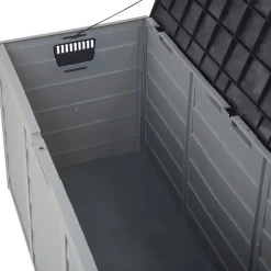 Beliani LOCARNO - Kussenbox - Grijs - 112 cm - Synthetisch materiaal