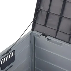 Beliani LOCARNO - Kussenbox - Grijs - 112 cm - Synthetisch materiaal