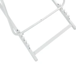 Beliani LOCRI II - Strandstoel - Grijs/Wit - Polyester Discount