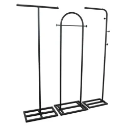 Loft24 LOFT42 Fabri3 - Kledingrek Staand - 165x50x30 - Zwart New