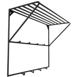 Loft24 LOFT42 Jasmin Kapstok – Zwart – Metaal – 9 haken - 60x80x32 New