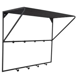 Loft24 LOFT42 Jasmin Kapstok – Zwart – Metaal – 9 haken - 60x80x32 New