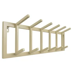 Loft24 LOFT42 Kapstok Jaimy Single - Beige – Metaal – 6 dubbele haken - 80x24x12 Online