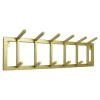 Loft24 LOFT42 Kapstok Jaimy Single - Goud – Metaal – 6 dubbele haken - 80x24x12 Sale