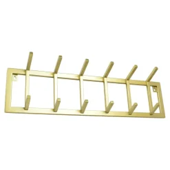 Loft24 LOFT42 Kapstok Jaimy Single - Goud – Metaal – 6 dubbele haken - 80x24x12 Sale