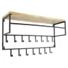 Loft24 LOFT42 Petri Kapstok - 15 haken - Metaal - Zwart - 100x57x30 New