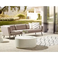 Beliani LORETELLO - Loungebank 3-zits - Beige - Links - Polyester Sale