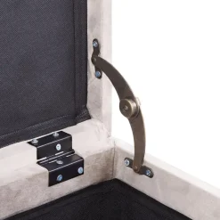 Beliani LORETTO - Poef - Beige - 37 cm - Fluweel Best