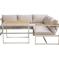 Leen Bakker Lounge dining hoekset Sevilla - zand/metaal Online