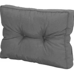 Leen Bakker Loungekussen Florence rug - grijs - 60x43 cm