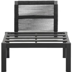 Leen Bakker Loungestoel middenelement Ardeche - grijs - 78x72x66 cm Hot