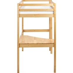 Beliani LOURY - Kinderbed - Lichtbruin - 90 x 200 cm - Dennenhout