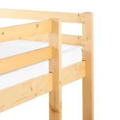 Beliani LOURY - Kinderbed - Lichtbruin - 90 x 200 cm - Dennenhout