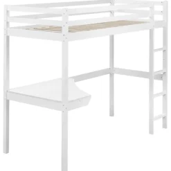 Beliani LOURY - Kinderbed - Wit - 90 x 200 cm - Dennenhout Best