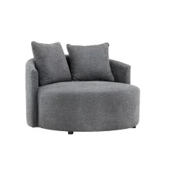 Fjôrd Loveseat Teddy Grijs - Zithoogte 40cm - 118x118x72cm - Kelso Online