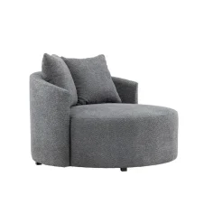 Fjôrd Loveseat Teddy Grijs - Zithoogte 40cm - 118x118x72cm - Kelso Online