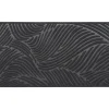 Luance Deurmat Vague - zwart - rubber - rechthoek - 75 x 44 cm Outlet