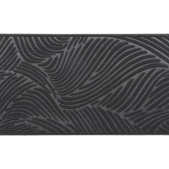 Luance Deurmat Vague - zwart - rubber - rechthoek - 75 x 44 cm Outlet