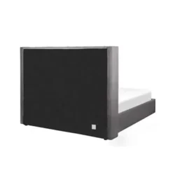 Beliani LUBBON - Bed met opbergruimte - Grijs - 160 x 200 cm - Fluweel Online