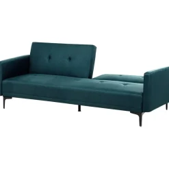 Beliani LUCAN - Slaapbank 3-zits - Blauw - Polyester Online