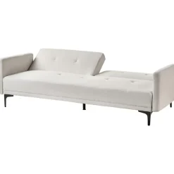 Beliani LUCAN - Slaapbank 3-zits - Lichtbeige - Polyester Online