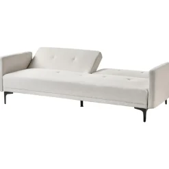 Beliani LUCAN - Slaapbank 3-zits - Lichtbeige - Polyester Online