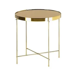 Beliani LUCEA - Bijzettafel - Goud - IJzer Online