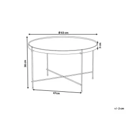 Beliani LUCEA - Salontafel - Goud - IJzer Best