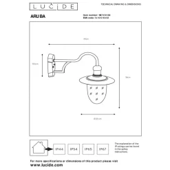Lucide ARUBA Wandlamp - Zwart Online