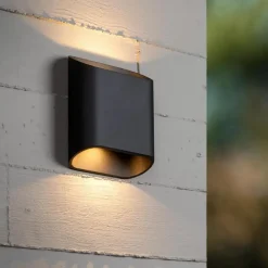 Lucide ATILA Wandlamp - Zwart Hot