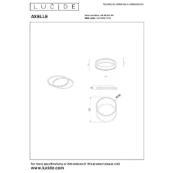 Lucide AXELLE Plafonnière - Zwart Best