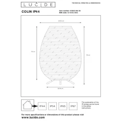 Lucide COLIN IP44 Vloerlamp - Zwart Clearance
