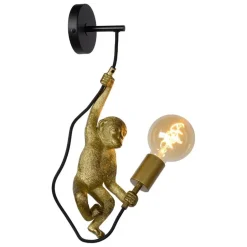 Lucide EXTRAVAGANZA CHIMP Wandlamp - Zwart Best