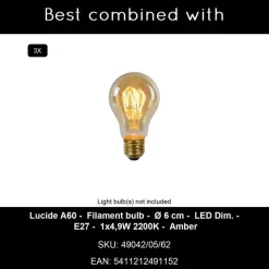 Lucide ILONA Hanglamp - Zwart Online