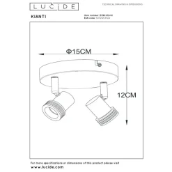 Lucide KIANTI Plafondspot - Taupe Outlet