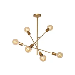 Lucide LESTER Plafonnière - Mat Goud / Messing Sale