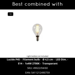 Lucide MARMO Tafellamp - Zwart Online