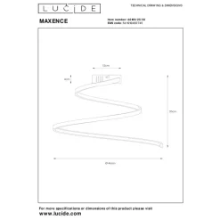 Lucide MAXENCE Plafonnière - Zwart New
