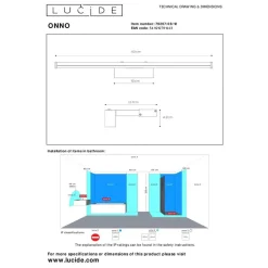 Lucide ONNO Spiegellamp - Mat chroom Best